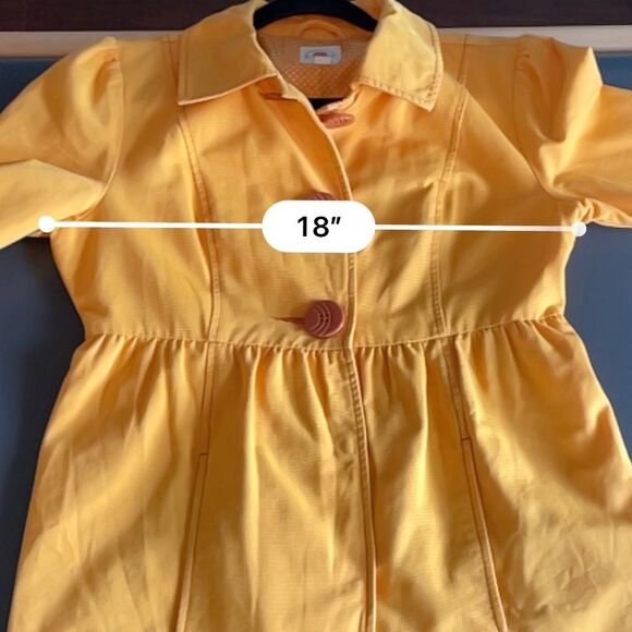 Tulle for Anthropologie Gold Peacoat Jacket - Picture 6 of 10